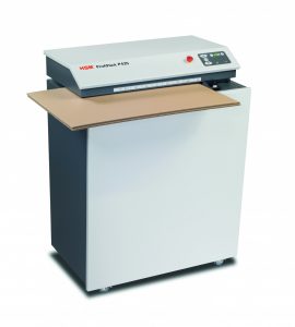 HSM ProfiPack P425 cardboard shredder that turns used boxes into padding