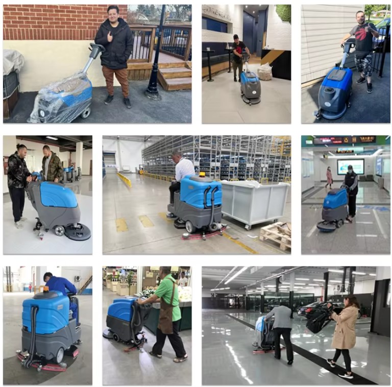 Commercial floor scrubber references