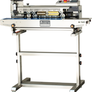 F150PM continuous band sealer with an inkjet printer