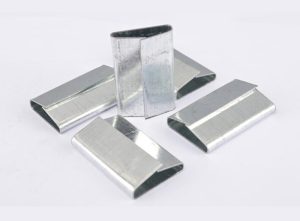 Clips for steel strapping for pneumatic strapping new